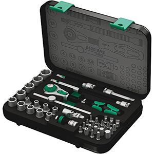 Wera 8100 SA 2 Zyklop Speed Ratchet, Sockets, Bits and Accessories Set, 1/4" Drive, 42PC, 05003533001 Wera 8100 SA 2 Zyklop Speed Ratchet, Sockets, Bits and Accessories Set, 1/4" Drive, 42PC, 05003533001
