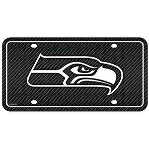 Rico Industries Rico MTG2901CF Seahawks Carbon Fiber Design Metal Auto Tag Multi 6x12 Inch Rico Industries Rico MTG2901CF Seahawks Carbon Fiber Design Metal Auto Tag Multi 6x12 Inch