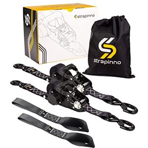 Strapinno 2PCs Retractable Ratchet Tie-Down Straps with Safety Lock S Hooks & Soft Loop Straps 1.5 in x 12 ft Heavy Duty Ratchet Strap to Secure ATVs, Motorcycles, Cargo, 4,850lbs Breaking Strength Strapinno 2PCs Retractable Ratchet Tie-Down Straps with Safety Lock S Hooks & Soft Loop Straps 1.5 in x 12 ft Heavy Duty Ratchet Strap to Secure ATVs, Motorcycles, Cargo, 4,850lbs Breaking Strength