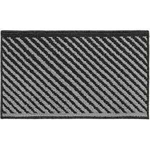 JVL Stellar Machine Washable Latex Backed Doormat, 50x80cm, Black JVL Stellar Machine Washable Latex Backed Doormat, 50x80cm, Black