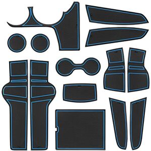 SENSHINE Customized Liners for Kia Sportage Accessories 2023 Hybrid Cup Holder Insert Liner Center Console Liner Glove Box Mats Inserts Non-Slip Mats Pad 14-PC Set (Blue Trim) SENSHINE Customized Liners for Kia Sportage Accessories 2023 Hybrid Cup Holder Insert Liner Center Console Liner Glove Box Mats Inserts Non-Slip Mats Pad 14-PC Set (Blue Trim)
