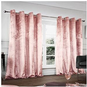 GC GAVENO CAVAILIA Crushed Velvet Eyelet Curtains Ring Top Drapery Tie Backs, Easy Care Glamorous Panels, Blush Pink, 66X90 Inch GC GAVENO CAVAILIA Crushed Velvet Eyelet Curtains Ring Top Drapery Tie Backs, Easy Care Glamorous Panels, Blush Pink, 66X90 Inch