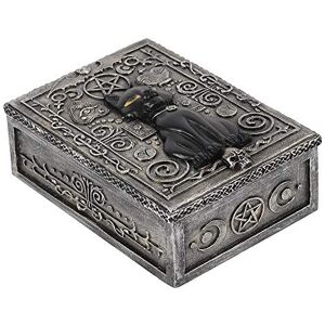 Something Different Elegant Resin Gothic Black Cat Storage Box 15cm x 9cm (1 Pc.) Decorative Organizer, Premium Material – Perfect for Home Decor & Organization Something Different Elegant Resin Gothic Black Cat Storage Box 15cm x 9cm (1 Pc.) Decorative Organizer, Premium Material – Perfect for Home Decor & Organization