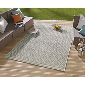 Hanse Home Northrugs Indoor and Outdoor Rug Diamond Grey Cream 160 x 230 cm Hanse Home Northrugs Indoor and Outdoor Rug Diamond Grey Cream 160 x 230 cm