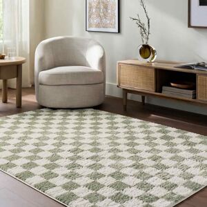 Livabliss Migori Shaggy Rug Modern Berber Rugs Living Room, Large 160x213 cm, Soft Shaggy Rugs for Bedroom Neutral Boho Fluffy Rug, Easy Care Plush Thick Pile Light Beige, Grass Green Livabliss Migori Shaggy Rug Modern Berber Rugs Living Room, Large 160x213 cm, Soft Shaggy Rugs for Bedroom Neutral Boho Fluffy Rug, Easy Care Plush Thick Pile Light Beige, Grass Green