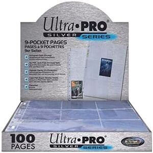 Ultra Pro Silver Series 9 Pocket Trading Card Folder Trading Card Storage Ultra Pro Silver Series 9 Pocket Trading Card Folder Trading Card Storage