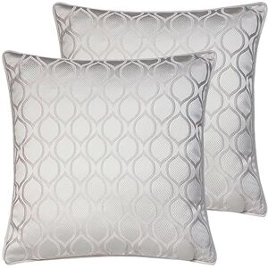 Prestigious Textiles Solitaire Feather Filled Cushions Twin Pack, Sterling, 50 x 50cm Prestigious Textiles Solitaire Feather Filled Cushions Twin Pack, Sterling, 50 x 50cm