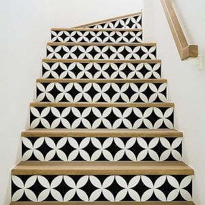 Ambiance Sticker Alvaro Stair Tile Stickers for Stairs Tiles 2 Strips of 17 x 119 cm Ambiance Sticker Alvaro Stair Tile Stickers for Stairs Tiles 2 Strips of 17 x 119 cm