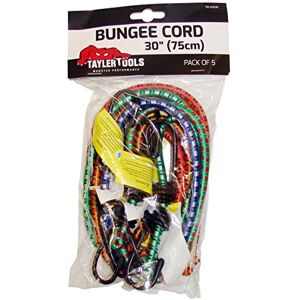 Taylor TAY-62030 Heavy Duty Bungee Cord 75cm/30 5 Pack, Black, 30-inch, Set of 5 Pieces Taylor TAY-62030 Heavy Duty Bungee Cord 75cm/30 5 Pack, Black, 30-inch, Set of 5 Pieces
