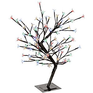 WeRChristmas Illuminated Cherry Blossom Tree with 96-LED Brown Trunk and Branches, 2 feet/60 cm Multi-Colour WeRChristmas Illuminated Cherry Blossom Tree with 96-LED Brown Trunk and Branches, 2 feet/60 cm Multi-Colour
