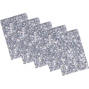Folia 231960 Glitter Foam Rubber II Self-Adhesive on One Side 5 Sheets in Silver Each 20 x 29 cm Approx. 2 mm Thick for Decorating, Crafts and Creating Stickers Folia 231960 Glitter Foam Rubber II Self-Adhesive on One Side 5 Sheets in Silver Each 20 x 29 cm Approx. 2 mm Thick for Decorating, Crafts and Creating Stickers