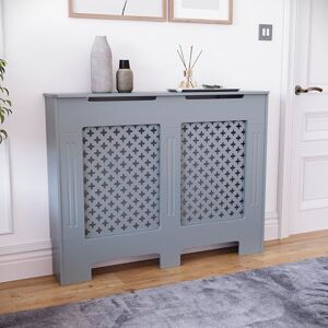 Vida Designs Oxford Radiator Cover – Traditional Cross Pattern, Grey, MDF, Painted Finish, Heat Efficient, Medium, (H 82 x W 111 x D 19 cm) Vida Designs Oxford Radiator Cover – Traditional Cross Pattern, Grey, MDF, Painted Finish, Heat Efficient, Medium, (H 82 x W 111 x D 19 cm)