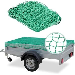 Relaxdays Trailer Net Cover, Stretchable, Load Securing, 2.3 x 3.5 m, for Cars, Luggage Tensioning, PE, Transport, Green, 2.3 x 3.5 cm Relaxdays Trailer Net Cover, Stretchable, Load Securing, 2.3 x 3.5 m, for Cars, Luggage Tensioning, PE, Transport, Green, 2.3 x 3.5 cm
