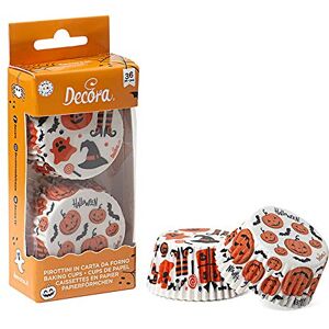 Decora 0339860 36 Halloween 50 X 32 MM Baking Cups, Carta da Forno, White Decora 0339860 36 Halloween 50 X 32 MM Baking Cups, Carta da Forno, White
