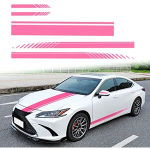 SUNBREATH 5PCS Car Hood Car Body Rearview Mirror Modified Sport Style Stripe Sticker Graphic Vinyl Racing Stripe Decal Decoration Accessories Sticker for Cars Pink SUNBREATH 5PCS Car Hood Car Body Rearview Mirror Modified Sport Style Stripe Sticker Graphic Vinyl Racing Stripe Decal Decoration Accessories Sticker for Cars Pink