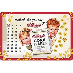 Nostalgic-Art Retro Tin Sign – Kellogg's Mother – Gift idea for fans of nostalgia, Metal Plaque, 20 x 30 cm Nostalgic-Art Retro Tin Sign – Kellogg's Mother – Gift idea for fans of nostalgia, Metal Plaque, 20 x 30 cm