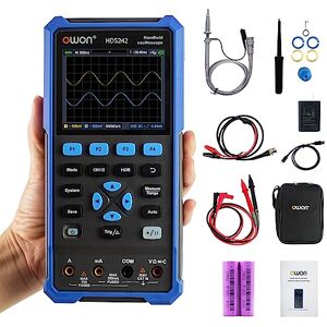 OWON HDS242 Handheld Oscilloscope, 40MHz Bandwidth 2 in 1 Digital Multimeter Oscilloscope, 20000 Counts with 2 Channel USB Type C and 3.5 Inch LCD Display (oscilloscope+multimeter) OWON HDS242 Handheld Oscilloscope, 40MHz Bandwidth 2 in 1 Digital Multimeter Oscilloscope, 20000 Counts with 2 Channel USB Type C and 3.5 Inch LCD Display (oscilloscope+multimeter)