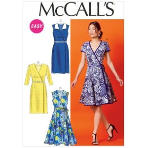 McCall's Patterns Ladies Dress Pattern, Cotton, White, A5 (6-8-10-12-14) McCall's Patterns Ladies Dress Pattern, Cotton, White, A5 (6-8-10-12-14)