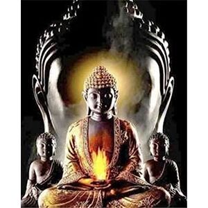 Pracht Creatives Hobby Diamond Painting Set, Picture with Buddha Motif and Accessories, Size Approx. 33 x 44 cm, Craft Set for Painting with Rhinestones for Children from 5 Years Pracht Creatives Hobby Diamond Painting Set, Picture with Buddha Motif and Accessories, Size Approx. 33 x 44 cm, Craft Set for Painting with Rhinestones for Children from 5 Years