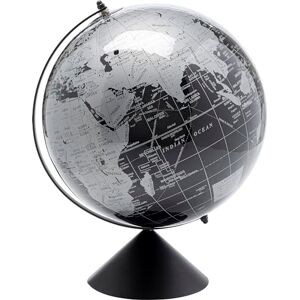 KARE Design Decorative Object Globe Top, Black, Grey, Globe, Stainless Steel Frame, Handmade, Diameter 30 cm, 40 x 30 x 30 cm (H x W x D) KARE Design Decorative Object Globe Top, Black, Grey, Globe, Stainless Steel Frame, Handmade, Diameter 30 cm, 40 x 30 x 30 cm (H x W x D)