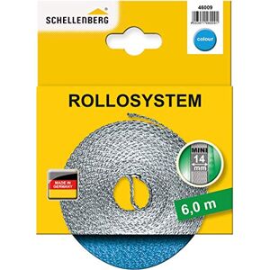 Schellenberg 46009 Mini Roller Shutter Belt 14 mm x 6.0 m, Light Blue, Number 1x, 6,0 Meter Schellenberg 46009 Mini Roller Shutter Belt 14 mm x 6.0 m, Light Blue, Number 1x, 6,0 Meter