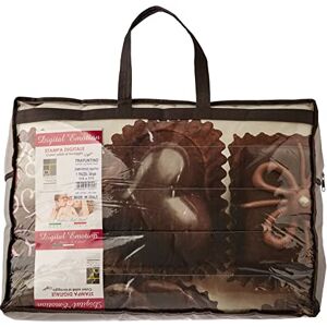 Italian Bed Linen 8058575009234 Summer Quilt with Print in Digital, Chocolate, 100% Cotton, Single, 170 x 270 x 1 cm Italian Bed Linen 8058575009234 Summer Quilt with Print in Digital, Chocolate, 100% Cotton, Single, 170 x 270 x 1 cm