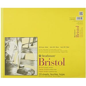 Strathmore Pro-Art Paper Bristol Smooth Paper Pad 14-inch x 17-inch, 20 Sheets Strathmore Pro-Art Paper Bristol Smooth Paper Pad 14-inch x 17-inch, 20 Sheets