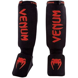 Venum , Kontact Shin Guards, Men's, XL, Black/Red Venum , Kontact Shin Guards, Men's, XL, Black/Red