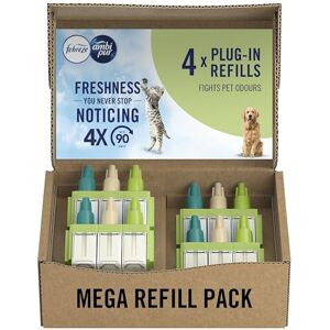 Febreze 3Volution Air Freshener Plug-In Refills, 4 Refills (20ML x 4), Pet Odour Fighter, 3 Alternating Scents to Fight Odours Febreze 3Volution Air Freshener Plug-In Refills, 4 Refills (20ML x 4), Pet Odour Fighter, 3 Alternating Scents to Fight Odours