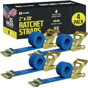 DC Cargo Mall E Track Ratchet Straps Cargo Tie-Downs, (Pack of 4) 2 x 20 Heavy Duty Blue Tie-Down Rachet Straps, Strong Ratchet Strap, E Track Spring Fittings, Tie Down Motorcycle DC Cargo Mall E Track Ratchet Straps Cargo Tie-Downs, (Pack of 4) 2 x 20 Heavy Duty Blue Tie-Down Rachet Straps, Strong Ratchet Strap, E Track Spring Fittings, Tie Down Motorcycle