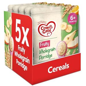 Cow & Gate Fruity Wholegrain Porridge Baby Food Cereal, 6+ Months, 125g (Pack of 5) Cow & Gate Fruity Wholegrain Porridge Baby Food Cereal, 6+ Months, 125g (Pack of 5)