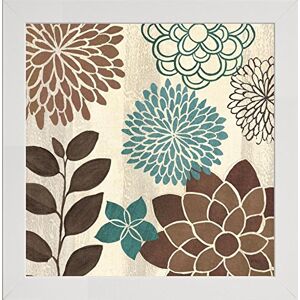 Frame Company Watson Range Abstract Garden Blue I by Veronique Charron, Photo Frame 20 x 20 Inches, White Frame Company Watson Range Abstract Garden Blue I by Veronique Charron, Photo Frame 20 x 20 Inches, White