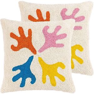 furn. Heya Home Oceana Feather Filled Cushions Twin Pack, Multicolour, 45 x 45cm furn. Heya Home Oceana Feather Filled Cushions Twin Pack, Multicolour, 45 x 45cm