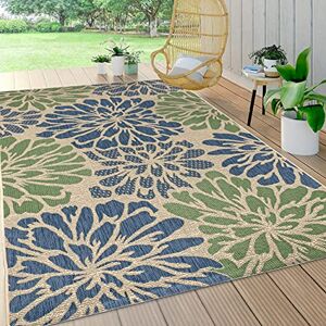 JONATHAN Y SMB110B-8 Zinnia Modern Floral Textured Weave Indoor Outdoor Area Rug, Bohemian, Coastal, Mediterranean Easy Cleaning, Non Shed, Navy/Green, 240 cm X 300 cm JONATHAN Y SMB110B-8 Zinnia Modern Floral Textured Weave Indoor Outdoor Area Rug, Bohemian, Coastal, Mediterranean Easy Cleaning, Non Shed, Navy/Green, 240 cm X 300 cm