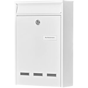 Burg-Wächter Cologne 871 W System Letter Box A5 Letter Format Galvanised Steel White Burg-Wächter Cologne 871 W System Letter Box A5 Letter Format Galvanised Steel White