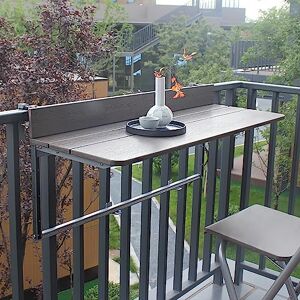 Lajuqnq Balcony Railing Hanging Table,Balcony Table Hanging Deck Railing Outdoor Balcony Bar For Railings Aluminium Folding Adjustable Patio Garden Baluster,Balcony Railing,Balcony Table,F Substitutability Lajuqnq Balcony Railing Hanging Table,Balcony Table Hanging Deck Railing Outdoor Balcony Bar For Railings Aluminium Folding Adjustable Patio Garden Baluster,Balcony Railing,Balcony Table,F Substitutability