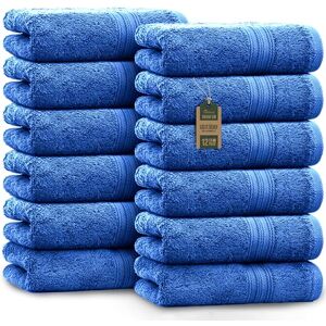 NatureMark 12 Guest Towels, 100Percent Cotton, Royal Blue, Pack of 12-30 x 50 cm NatureMark 12 Guest Towels, 100Percent Cotton, Royal Blue, Pack of 12-30 x 50 cm