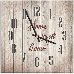 Mareli Wall Clock, Paper, Vintage, 30x30 Mareli Wall Clock, Paper, Vintage, 30x30