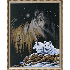 Janlynn Northern Lights Counted Cross Stitch Kit, Cotton Janlynn Northern Lights Counted Cross Stitch Kit, Cotton