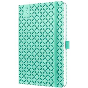 Sigel J6127 Weekly planner Jolie 2026-1 year approx. A5 Mint Green 2 pages = 1 week hardcover 80 gsm mint green 174 p. FSC-certified Sigel J6127 Weekly planner Jolie 2026-1 year approx. A5 Mint Green 2 pages = 1 week hardcover 80 gsm mint green 174 p. FSC-certified
