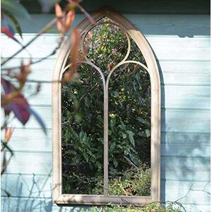 MirrorOutlet Milton Manor Stone Colour Rustic Home & Garden Wall Mirror 3ft8 x 2ft 112cm x 61cm, Ivory, GMA006-M MirrorOutlet Milton Manor Stone Colour Rustic Home & Garden Wall Mirror 3ft8 x 2ft 112cm x 61cm, Ivory, GMA006-M