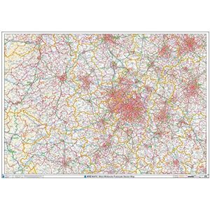 XYZ Maps Postcode Sector Map (S10) West Midlands Wall Map-Paper XYZ Maps Postcode Sector Map (S10) West Midlands Wall Map-Paper