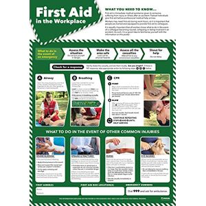Daydream Education Workplace First Aid Health and Safety Posters Laminated Gloss Paper 420mm x 594mm (A2) Health and Safety Office and Commercial Wall Charts Education Charts by Daydream Education Workplace First Aid Health and Safety Posters Laminated Gloss Paper 420mm x 594mm (A2) Health and Safety Office and Commercial Wall Charts Education Charts by