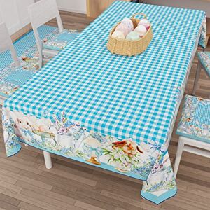 PETTI Artigiani Italiani Stain Resistant Rectangular Easter Table Cover Kitchen Vichy Design X6 Seater (140 x 180 cm) 100% Made in Italy PETTI Artigiani Italiani Stain Resistant Rectangular Easter Table Cover Kitchen Vichy Design X6 Seater (140 x 180 cm) 100% Made in Italy