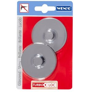 WENKO 20646100 Turbo-Loc Adapter fixing without drilling, Plastic, 6.1 x 1.4 x 6.1 cm, Chrome WENKO 20646100 Turbo-Loc Adapter fixing without drilling, Plastic, 6.1 x 1.4 x 6.1 cm, Chrome