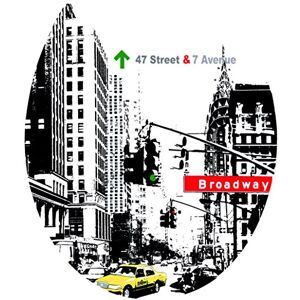 Plage 260201 Sticker smooth WC In the city, 40 x 34 cm Plage 260201 Sticker smooth WC In the city, 40 x 34 cm