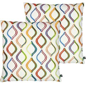 Prestigious Textiles Spinning Top Feather Filled Cushions Twin Pack, Jungle, 50 x 50cm Prestigious Textiles Spinning Top Feather Filled Cushions Twin Pack, Jungle, 50 x 50cm