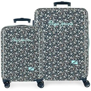 Pepe Jeans Alenka School Backpack, Blue, Adjustable Straps for Comfortable Carry, Multiple Compartments, Joumma Bags, Denim, 55 cm x 38 cm x 20 cm / 68 cm x 48 cm x 26 cm, Suitcase Set Pepe Jeans Alenka School Backpack, Blue, Adjustable Straps for Comfortable Carry, Multiple Compartments, Joumma Bags, Denim, 55 cm x 38 cm x 20 cm / 68 cm x 48 cm x 26 cm, Suitcase Set