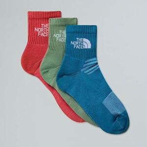 The North Face Unisex Multi Sport Cush Quarter 3P Socks, Dusk Blue/Slate Moss/Ma, XS The North Face Unisex Multi Sport Cush Quarter 3P Socks, Dusk Blue/Slate Moss/Ma, XS