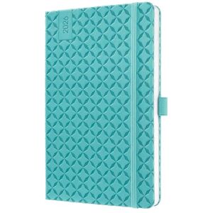 Sigel J6103 Weekly planner Jolie 2026-1 year approx. A5 Aqua Green 2 pages = 1 week hardcover 80 gsm petrol blue 174 p. FSC-certified Sigel J6103 Weekly planner Jolie 2026-1 year approx. A5 Aqua Green 2 pages = 1 week hardcover 80 gsm petrol blue 174 p. FSC-certified